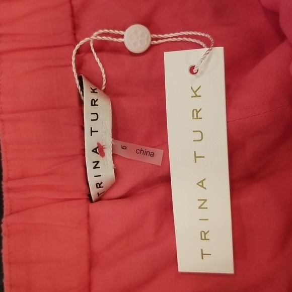 💕TRINA TURK💕 Lonni Short ~ Vista Voile Watermelon Red 6 NWT - Picture 9 of 10